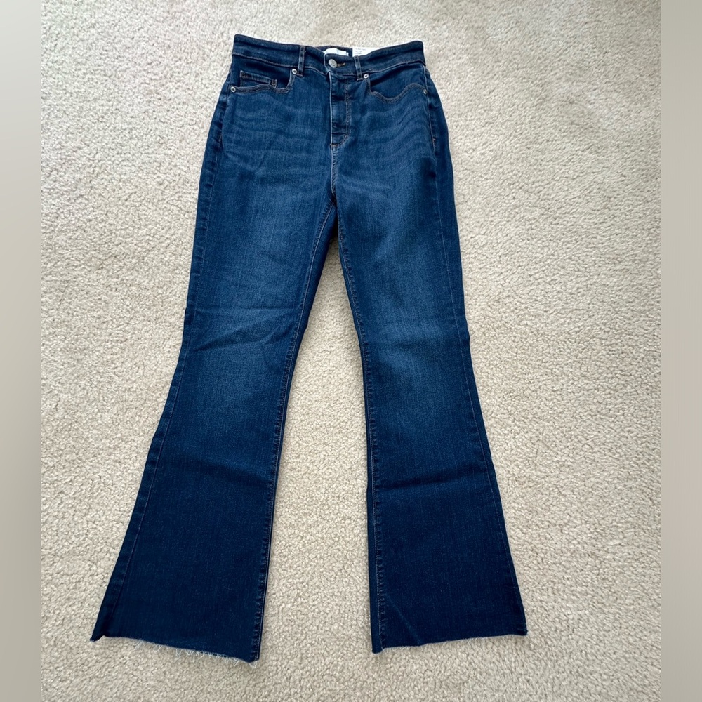 Loft Dark High-Rise Flare Jeans